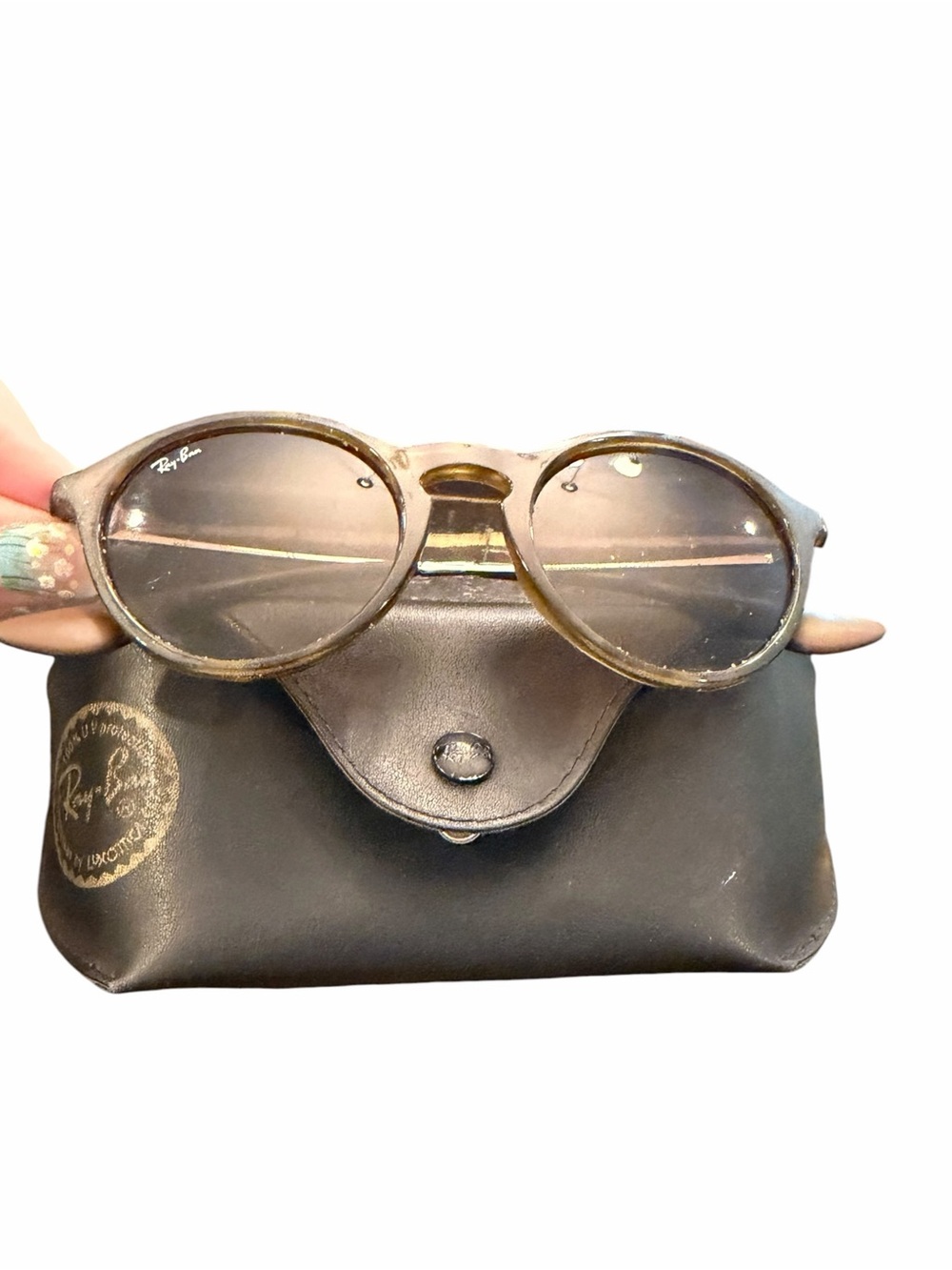 RAY-BAN Sunglasses RB 4243 865/13 49-20 Brown Rubber Frames Brown Gradient